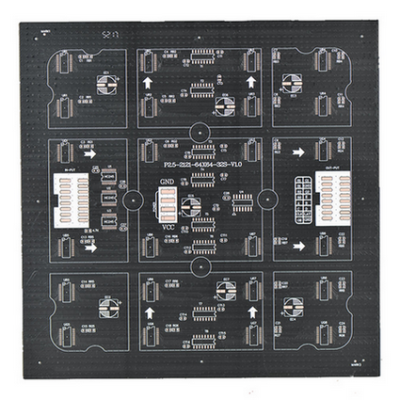 6L Black High Density Holes PCB with 300_000_yythkg